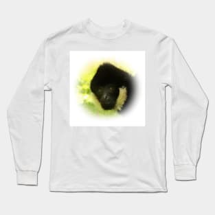 Gibbon portrait Long Sleeve T-Shirt